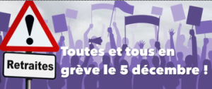 Mardi 17 décembre 2019 : grève universelle, contre le système universel de (…)