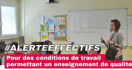 Alerte effectifs : rentrée 2019