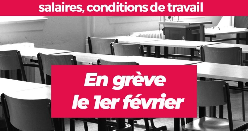 1er Fevrier : Toutes et tous en grève